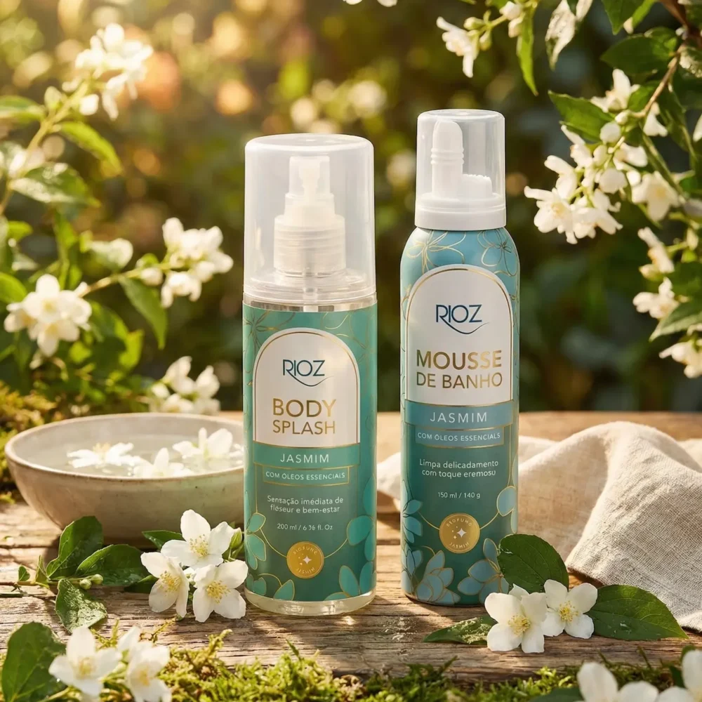 KIT RITUAL COMPLETO RIOZ Mousse de Banho + Body Splash Jasmin