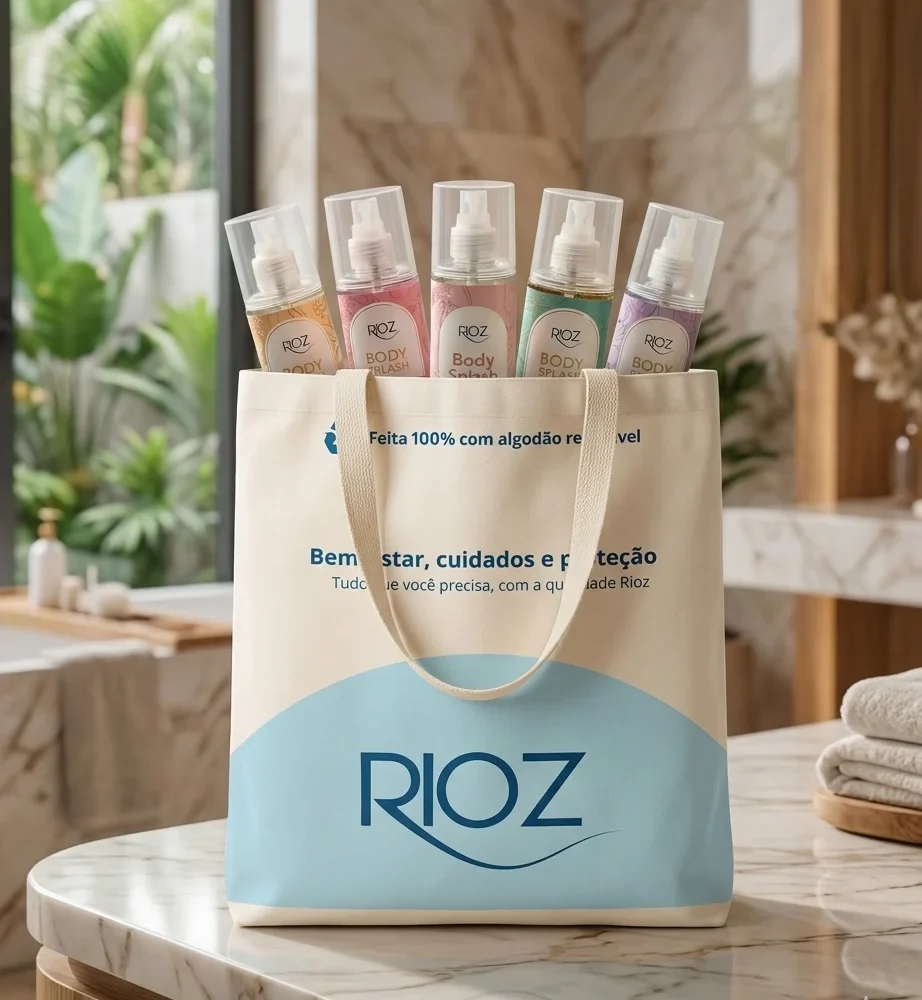 Ecobag em algodão 100% reciclável